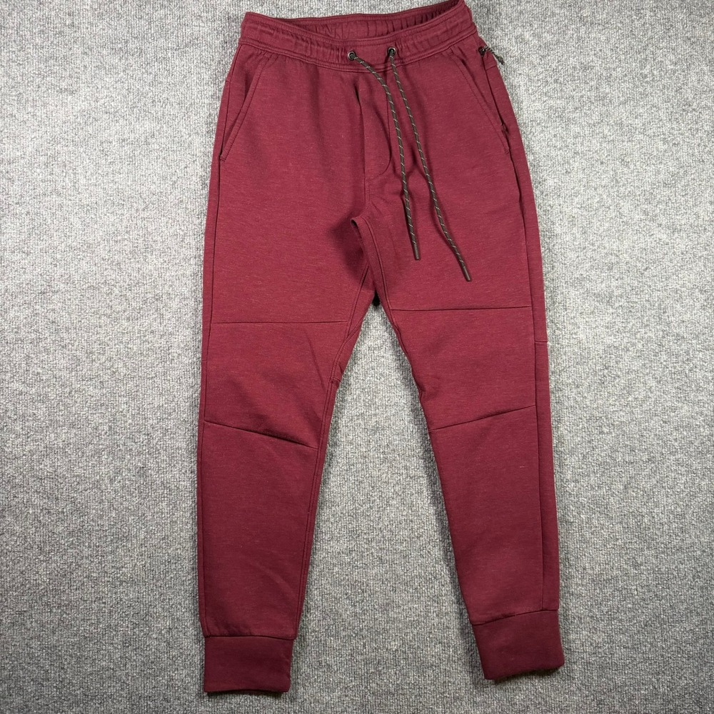 American Eagle Joggers Mens XS Burgundy Heather Active Tapered Sweatpants